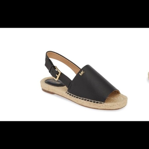 MICHAEL Michael Kors Shoes - Michael kors fisher leather espadrilles sandals